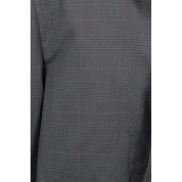 VTG London Fog Clipper Mill Plaid Placket Front Trench Coat 38R Alpaca Mohair - Picture 4 of 11